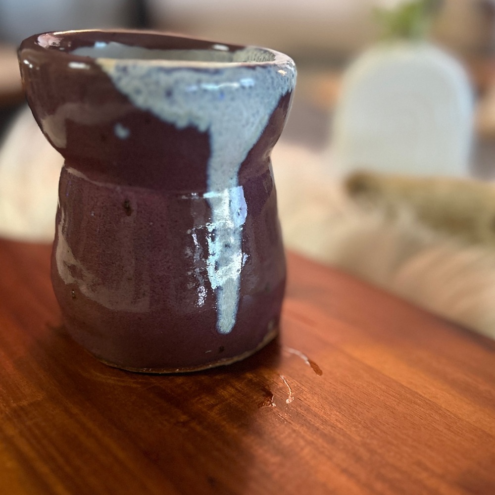 Studio pottery mug, pen holder, coffee mug